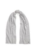 Polo Ralph Lauren szalik wełniany damski kolor szary gładki 455956296