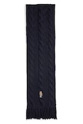 Polo Ralph Lauren szalik wełniany damski kolor granatowy z aplikacją 455981434