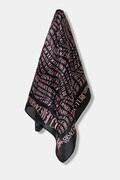 Versace Jeans Couture eșarfă de mătase culoarea negru, cu model, 79HA7H01 ZG406
