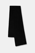 Šál s prímesou vlny United Colors of Benetton čierna farba, jednofarebný, 122HDU01O