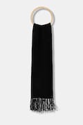 Armani Exchange gyapjú sál fekete, sima, XW001500 AF16604