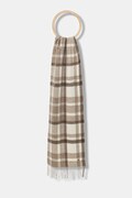 Кашеміровий шарф Weekend Max Mara CATONE колір бежевий візерунок 2525546015600