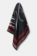 Μεταξωτό φουλάρι Tommy Hilfiger χρώμα: ναυτικό μπλε, AW0AW17967
