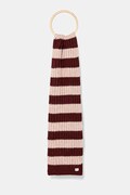 Pepe Jeans szalik damski kolor bordowy wzorzysty PL0600003