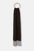 Шарф Tommy Hilfiger колір коричневий однотонний AW0AW17793