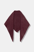 Шал с вълна United Colors of Benetton в бордо с изчистен дизайн 6QZPDU020