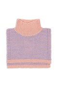 Konges Sløjd komin z dodatkiem alpaki dziecięcy BERLE NECKWARMER kolor fioletowy wzorzysty KS103719