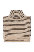 Konges Sløjd komin wełniany dziecięcy LOULI NECKWARMER kolor beżowy wzorzysty KS103501