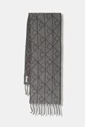Calvin Klein szalik z dodatkiem wełny męski kolor szary wzorzysty LV04D8072G