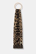 Aries szalik J'Adoro Aries Leopard kolor beżowy wzorzysty AR9010604