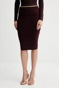 Спідниця Elisabetta Franchi колір бордовий midi пряма GK20B56E2