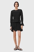 AllSaints fustă PAMELA culoarea negru, mini, evazati, W039RC