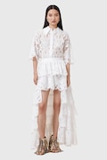 AllSaints fustă CAVARLY culoarea alb, maxi, evazati, W096RC