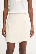 BOSS spódnica z wiskozy Vandera beżowa gładka 50541978