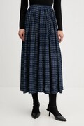 United Colors of Benetton spódnica kolor granatowy midi rozkloszowana 4XVWD0056