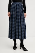 United Colors of Benetton spódnica kolor granatowy midi rozkloszowana 4XVWD0056