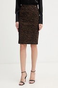 Φούστα Guess CRETA χρώμα: καφέ, W5BD84 W2362