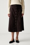 Levi's разкроена пола от деним YOKED WESTERN кафява 003NN