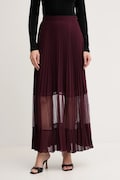 Sukně Twinset fialová barva, maxi, áčková, 252TP2642