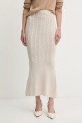 Twinset spódnica kolor beżowy maxi ołówkowa 252TP3322