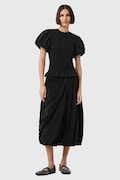 AllSaints spódnica NIA kolor czarny midi rozkloszowana W001RD