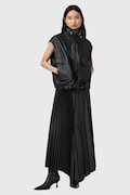 AllSaints spódnica JAX kolor czarny midi rozkloszowana W065RD