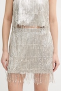 Sukňa Haveone strieborná farba, mini, rovný strih, GGE-P125