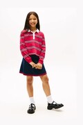 Дитяча спідниця Tommy Hilfiger колір синій mini пряма KG0KG08913
