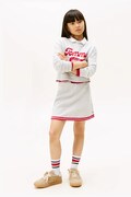 Дитяча спідниця Tommy Hilfiger колір сірий mini пряма KG0KG08913