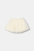 Детска пола United Colors of Benetton в бежово къса разкроена 4JACG0019