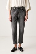 United Colors of Benetton jeansy mom fit damskie szare 4OHWDF02Z