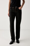 Levi's jeansy straight damskie 501 CURVE brązowe 0036A