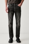 Levi's džíny slim taper pánské 515 SLIM FIT STRAIGHT černé A7222