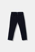 Guess pantaloni de bumbac pentru copii culoarea bleumarin, uni, N5YB01 W0160