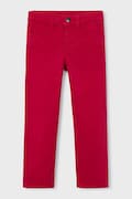Mayoral spodnie slim fit basic kolor czerwony 517