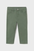 Mayoral spodnie niemowlęce slim fit basic kolor zielony gładkie 563