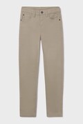 Mayoral spodnie dziecięce slim fit basic kolor beżowy gładkie 582