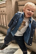 Mayoral pantaloni bebe jogger serża soft culoarea bleumarin, 2503