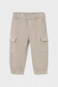 Дитячі штани Mayoral Joggery cargo колір коричневий однотонні 2506