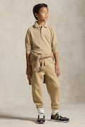 Polo Ralph Lauren pantaloni de trening pentru copii culoarea bej, uni, 323892354017