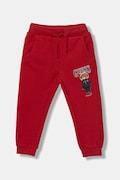 Дитячі бавовняні штани Guess колір червоний з принтом N5BQ12 KAD74