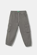 Дитячі штани United Colors of Benetton колір сірий однотонні 4HM6GF01Z