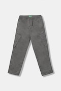 Дитячі штани United Colors of Benetton колір сірий однотонні 4RHPCF04Y
