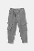 United Colors of Benetton pantaloni de trening din bumbac pentru copii culoarea gri, uni, 3J68CF06I