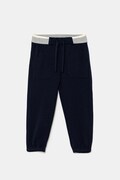 United Colors of Benetton pantaloni de trening pentru copii culoarea albastru marin, uni, 32N4GF050