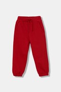 Дитячі бавовняні штани United Colors of Benetton колір червоний візерунок 3J68GF04Z