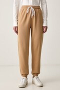 Polo Ralph Lauren spodnie dresowe damskie z bawełną brązowe 211971694