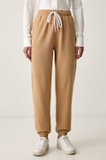 Polo Ralph Lauren spodnie dresowe damskie z bawełną brązowe 211971694