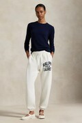 Спортивні штани Polo Ralph Lauren колір білий з принтом 211971758