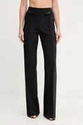 Elisabetta Franchi pantaloni culoarea negru, drept, high waist, PA12156E2